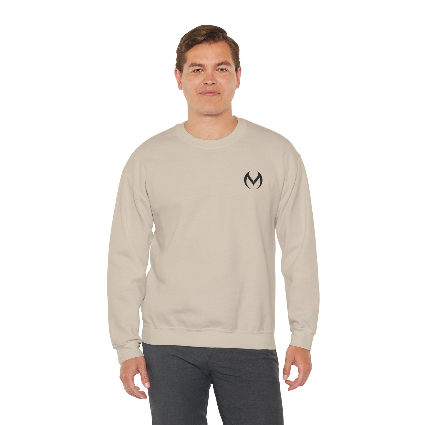 Minimalist White Crewneck Sweatshirt