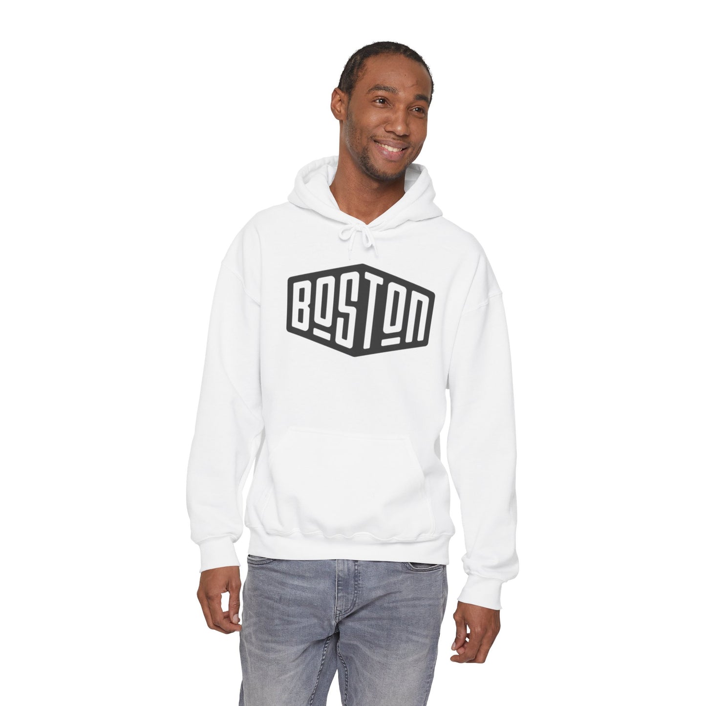 Boston Retro Shield Hoodie – Vintage City Logo Pullover
