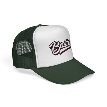 Boston Script Trucker Cap - Vintage Athletic Mesh Hat