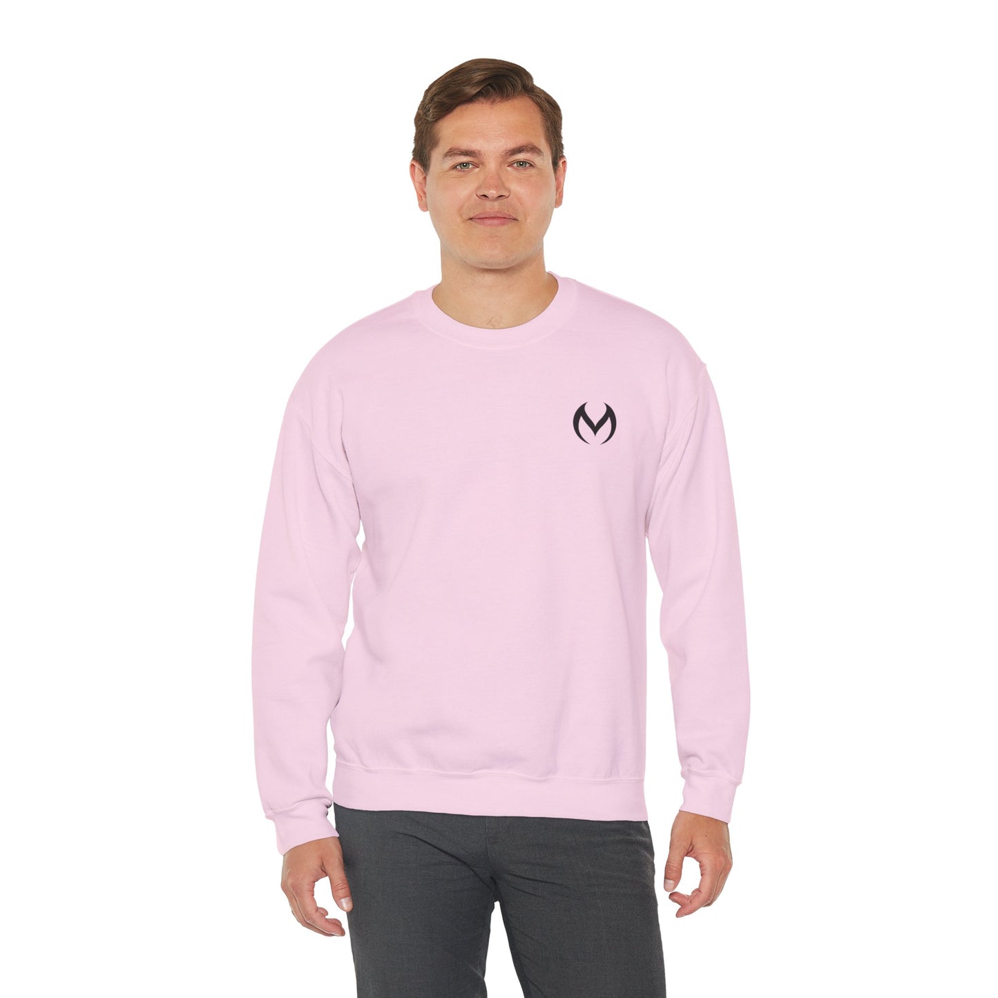 Minimalist White Crewneck Sweatshirt