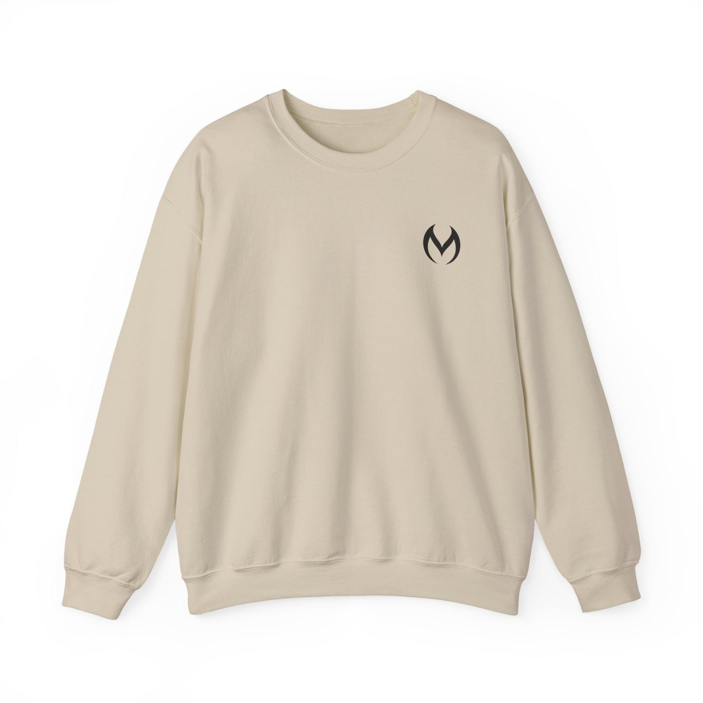 Minimalist White Crewneck Sweatshirt