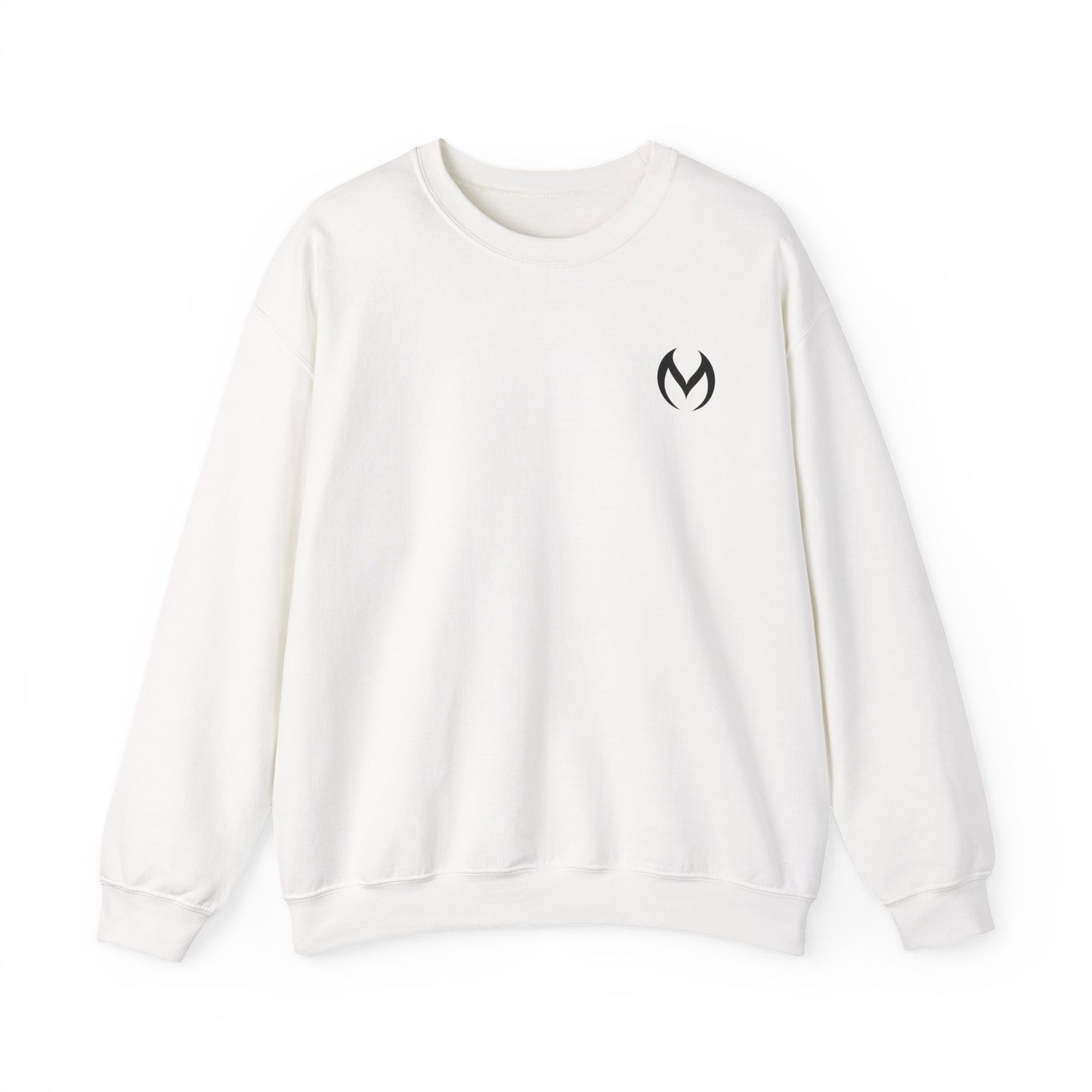 Minimalist White Crewneck Sweatshirt