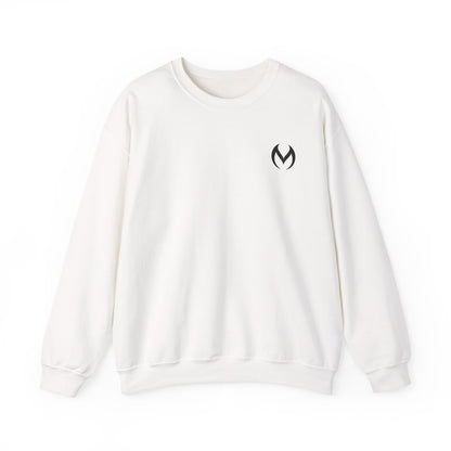 Minimalist White Crewneck Sweatshirt