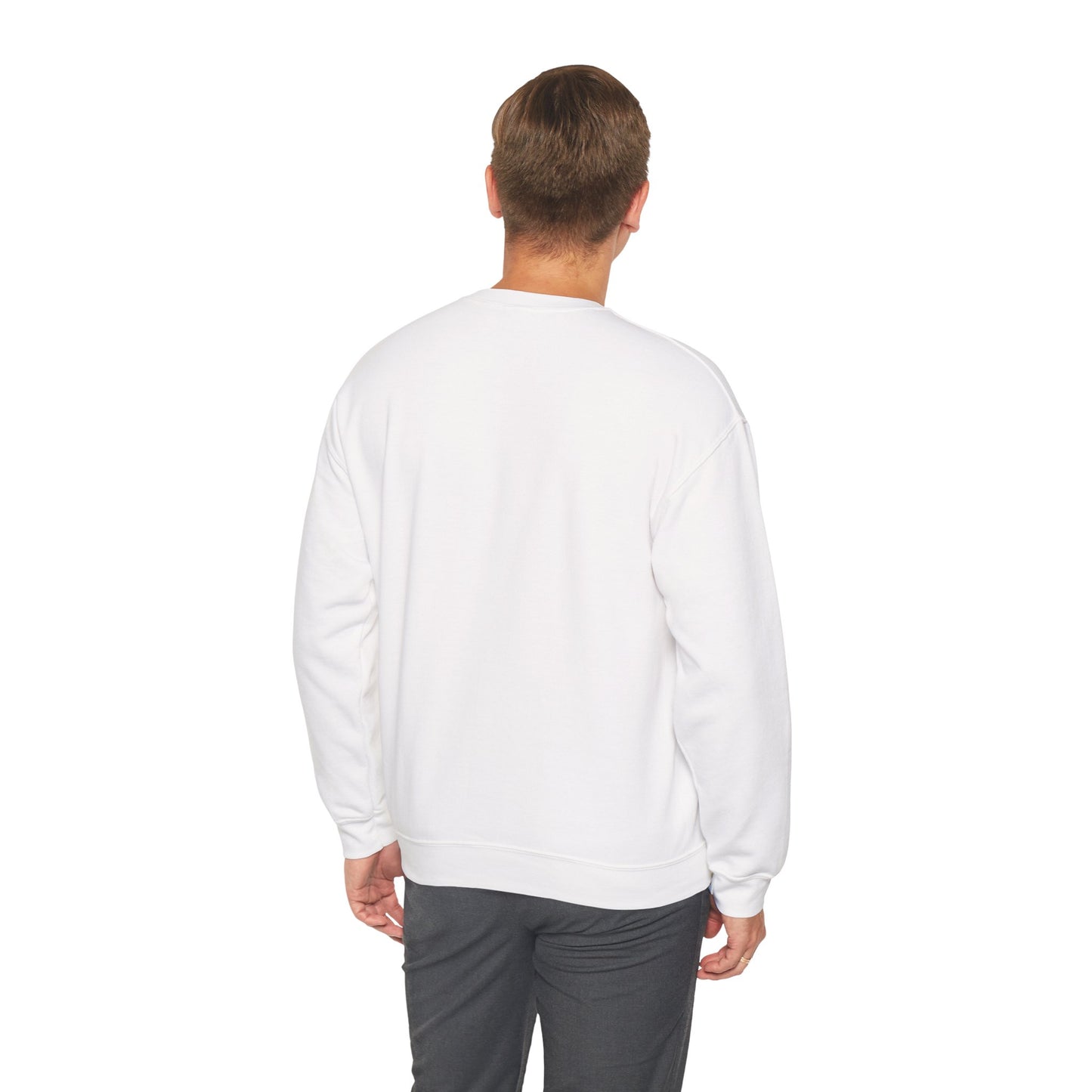 Minimalist White Crewneck Sweatshirt